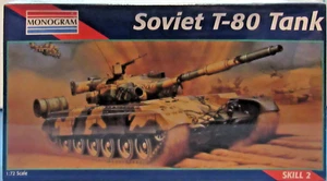 Monogram Soviet T-80 Tank Model Kit #85-2323 - Factory Sealed - Picture 1 of 5