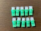 10 New Green 8V Wedge Lamp LED Light Bulbs for Pioneer Project/One Receivers