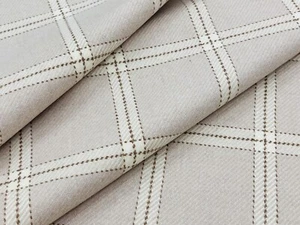 Pollack Wool Plaid Check Uphol Fabric- Lambswool Plaid / Fleece 3.60 yds 3027/01 - Picture 1 of 3