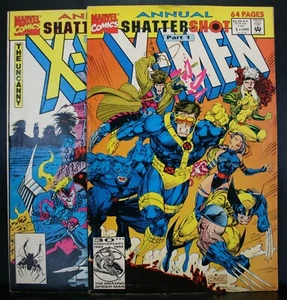 2 VINTAGE MARVEL COMIC BOOKS X-MEN ANNUAL SHATTER SHOT PARTE 1, 2 - Imagen 1 de 5
