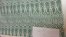Vtg Green & White Alien Monster Zombie Feedsack 42" x 40" Novelty