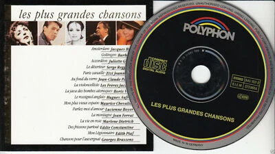 CD de LES PLUS GRANDES CHANSONS Alemania Occidental Edith Piaf Jacques Brel Jean Ferrat+ Foto 1 de 2