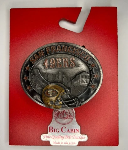 NFL San Francisco 49ers Big Cabin Belt Buckle Cover