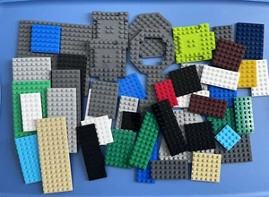 LEGO Lot 50 Base Plates ASSORTED SIZES/COLORS, 16x16 8x16 Star Wars, Minecraft - Picture 1 of 3