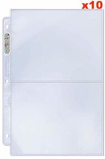 10 x ULTRA PRO 2 POCKET PLATINUM SERIES 5 x 7 PHOTO POSTCARD ALBUM PAGES SLEEVES