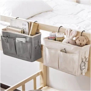 Organizador de bolsillos para cama, carrito de almacenamiento para colgar cabecera para revistas libros control remoto S - Imagen 1 de 8