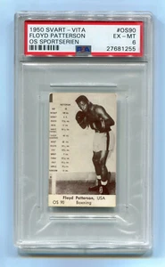 1950 Svart Vita OS Sportserien OS90 90 Floyd Patterson PSA 6 vintage HOF Boxing - Picture 1 of 2
