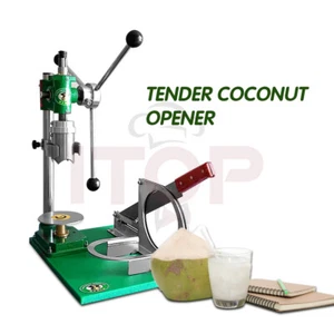 Commercial Coconut Opener Machine Manual Three handle Green Young Coconut Peeler - Picture 1 of 8