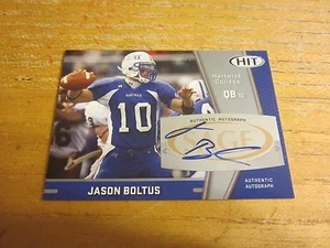 Jason Boltus 2009 SAGE HIT Autographs #60 Card NCAA Football Hartwick Hawks - Picture 1 of 2