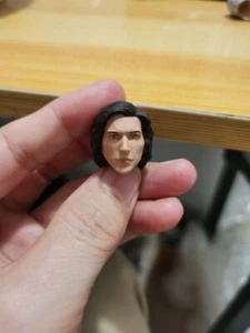 1/12 Kylo Ren Ben Solo Head Carved Sculpt Fit 6'' SHF Action Figure Model - Picture 1 of 6