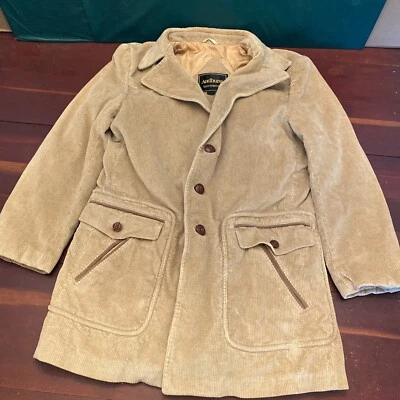 Abrigo Blazer Chaqueta Vintage Andhurst Sportswear Tostado Pana Talla 42 Foto 1 de 4