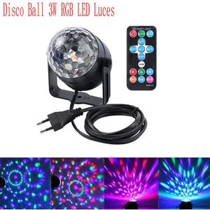 3W de bola LED RGB Bombilla Luz Lámpara giratoria de Etapa KTV Fiesta Discoteca - Imagen 1 de 11