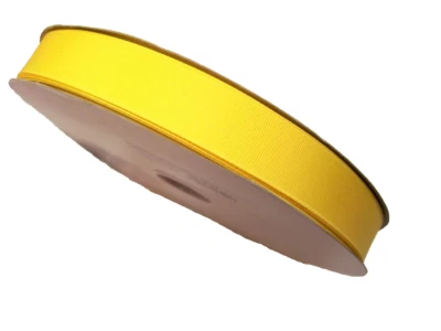 Cinta de grosgrain amarillo 7/8 pulgadas de ancho x 10 yardas Schiff PolyesterB7 Foto 1 de 4