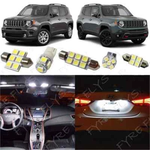11x White LED interior lights package kit for 2015-2023 Jeep Renegade +Tool JR1W - Picture 1 of 9