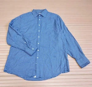 Camicia Thomas Rosa 17'' 43CM Blu Uomo The Prestige Slim Fit Manica Lunga - Foto 1 di 10