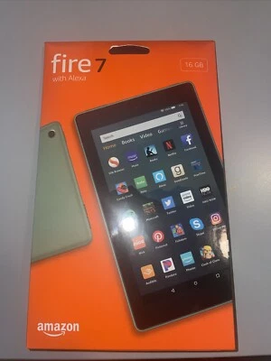 Amazon Fire 7 (9th Generation) 16GB, Wi-Fi, 7in - Sage (With Special Offers) - Image 1 of 4