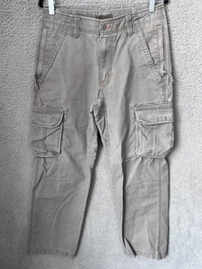 LL Bean Pants Mens 30x30 Grey Allagash Cargo Natural Fit Outdoor Hiking Gorpcore - Picture 1 of 12