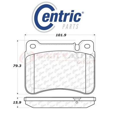 Centric OE Formula Disc Brake Pads for 2006-2011 Mercedes-Benz SLK350 3.5L ry Foto 1 de 4