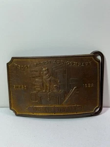 WELLS FARGO & COMPANY VIRGINIA CITY NEVADA - TIFFANY & CO.  BRASS BELT BUCKLE - Picture 1 of 6