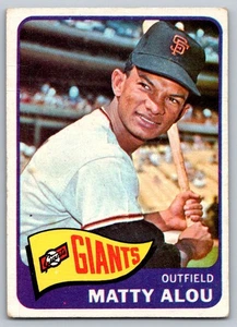 1965 Topps Matty Alou #318 - San Francisco Giants - Foto 1 di 2