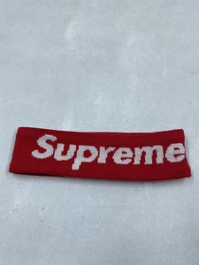 Fascia streetwear Supreme rossa in poliestere - Foto 1 di 6