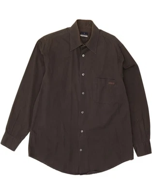 Camisa TRUSSARDI Para Hombre Gris Medio Algodón DJ05 Foto 1 de 3