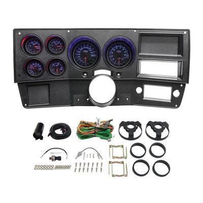 GlowShift Cluster Dashboard Panel Pod Tinted 6-Gauge Bundle for 73-87 Chevy C10 - Image 1 of 4