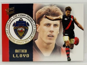MATTHEW LLOYD 2004 AFL SELECT COLEMAN MEDAL CARD - Picture 1 of 2