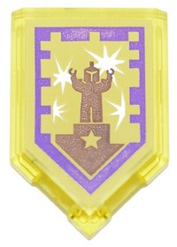 LEGO Nexo Knights 2x3 Tile Power Shield Pattern - Standing Ovation yellow 70352