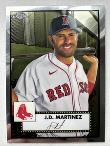 ⭐🦄 Topps 2021 cromo platino aniversario #182 J.D. Martinez - Imagen 1 de 2