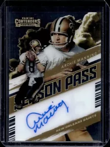 Archie Manning Auto 2022 Panini Contenders New Orleans Saints Autograph - Picture 1 of 2