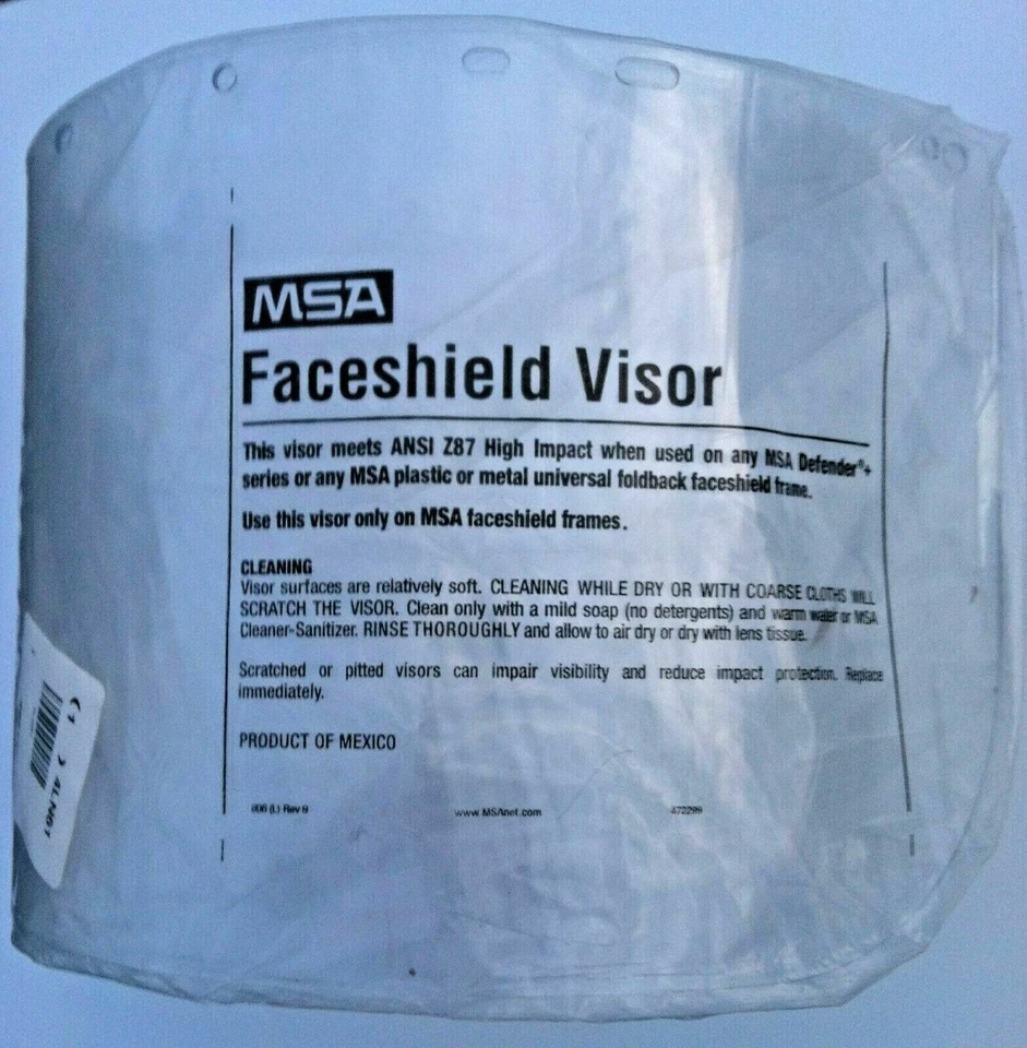 Visera de protección facial de policarbonato 3-MSA Safety 488132 para protector facial Defender Plus  Foto 1 de 1