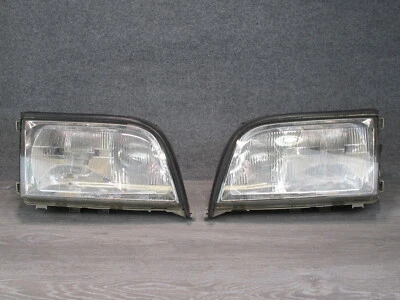 95-99 Mercedes W140 SEDAN 2 件套前左右 HALOGEN 头灯原始设备制造商 — 第 1/4 张图片