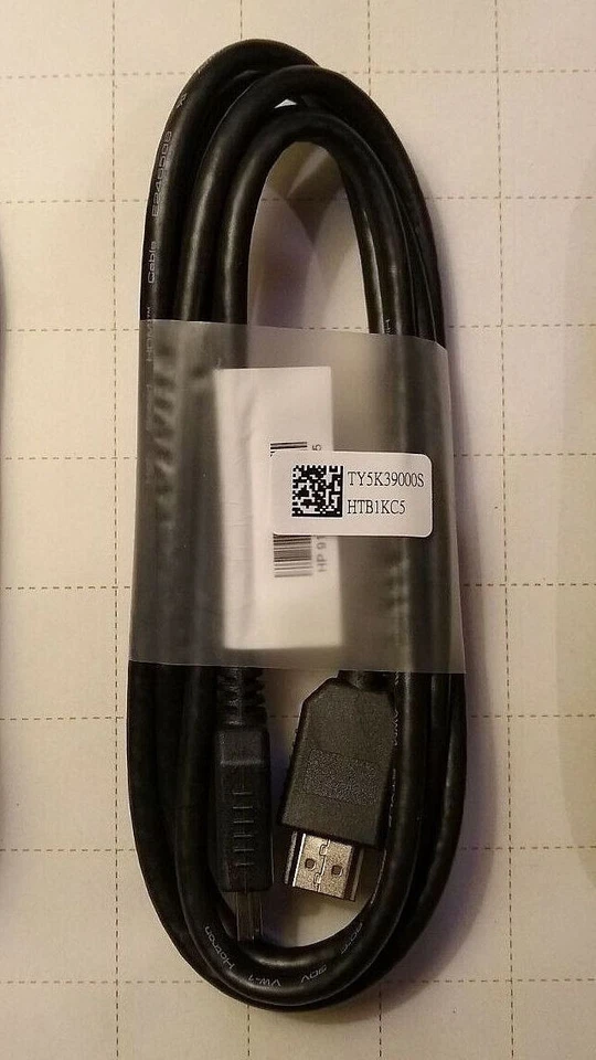 * NEW *  HP -  HIGH SPEED  HDMI  1.4  - VIDEO / GRAPHCS CABLE -  BLACK - 6 ft. - Image 1 of 1