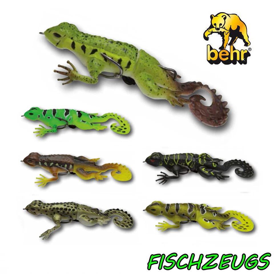 Behr Trendex Gecko Creature Bait Oberflächenköder montiert 21g Gummi Köder - Bild 1 von 1
