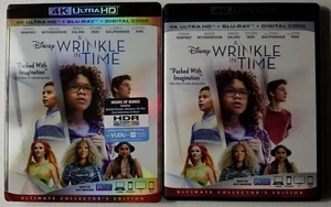 DISNEY A WRINKLE IN TIME 4K ULTRA HD BLU RAY 2 DISC SET + SLIPCOVER SLEEVE - Bild 1 von 3