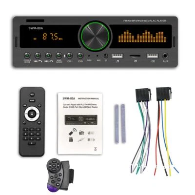  Digital Bluetooth Audio USB/SD/FM/WMA/MP3/WAV Radio Stereo Player w/ Remote - Image 1 of 4