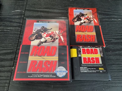Road Rash 1 Sega Genesis Complete In Box CIB Great Shape - Image 1 of 3