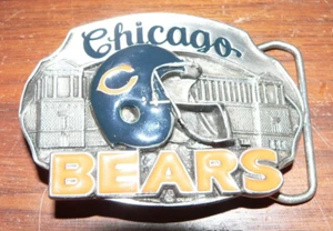 Chicago Bears 1987 Siskiyou Zinn Gürtelschnalle limitierte Auflage #2981 von 10.000 - Bild 1 von 3