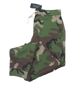 Polo Ralph Lauren Boys Green Multi Camo Fleece Jogger Pants - Picture 1 of 6