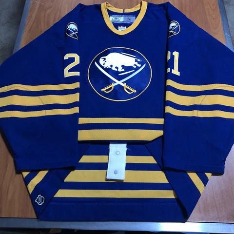 Reebok 6100 Authentic Drew Stafford Buffalo Sabres NHL Jersey Blue Alternate 56 Cover