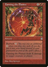 Fanning the Flames Stronghold HEAVILY PLD Red Uncommon MAGIC MTG CARD ABUGames