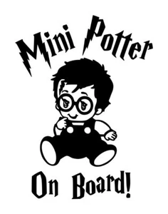 Baby On Board Harry Potter Decal #1 4.5"x6" Choose Color - Picture 1 of 2