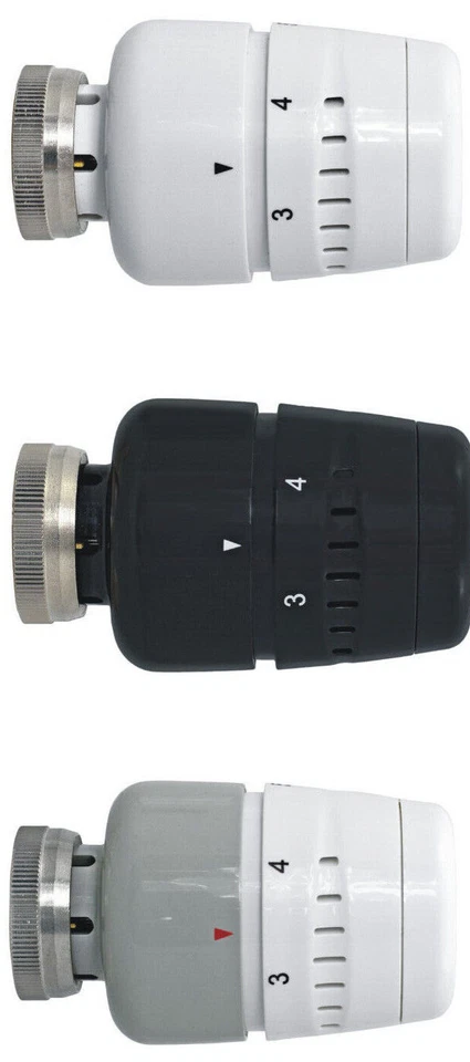 Heizkörper Thermostatkopf M30x1,5 Heizungsregler Weiss Schwarz Grau 0-5 LOFT NEU - Bild 1 von 4