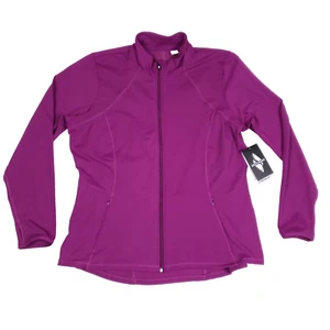 Skechers GoWalk GoFlex Zip Active Jacket 3XL Plum Sporty Thumb‑Hole Performance - Picture 1 of 10