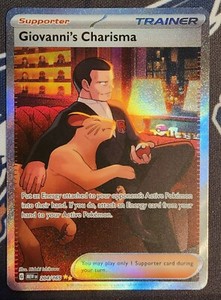 Giovanni's Charisma 207/165 SAR Pokemon Card  Scarlet & Violet 151 English