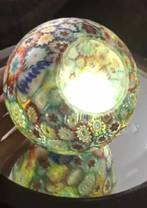 Murano Art Glass Millefiori Lamp Shade Four Gerdago Pixie Lamp Gorgeous Antique - Picture 1 of 21