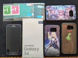 Samsung Galaxy S6 SM-G920F mit Zubehörpaket (3xDisplay-Folie & 3xSchutzhülle) - Bild 1 von 8