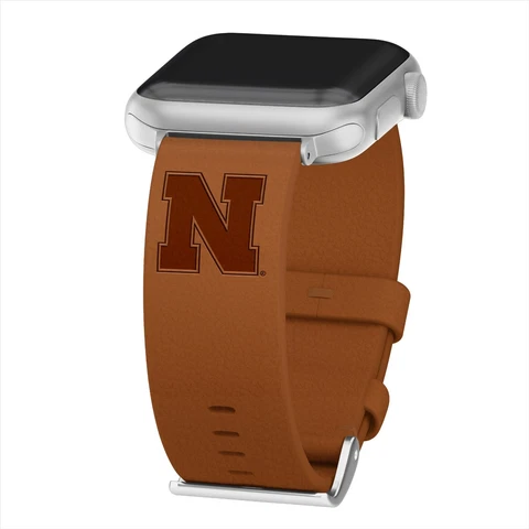 Nebraska Huskers Leather Band Compatible With the Apple Watch Cover