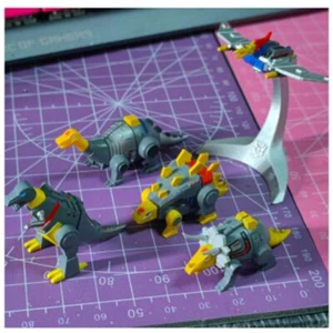 Pinted minimum MINI Dinoking Grimlock Sludge Swoop Snarl Slag Dinosaur Mode 5PCS - Picture 1 of 11